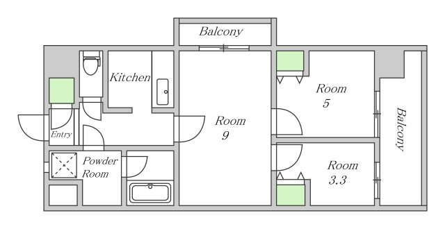 5階の間取り図