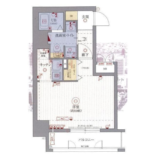 6階の間取り図