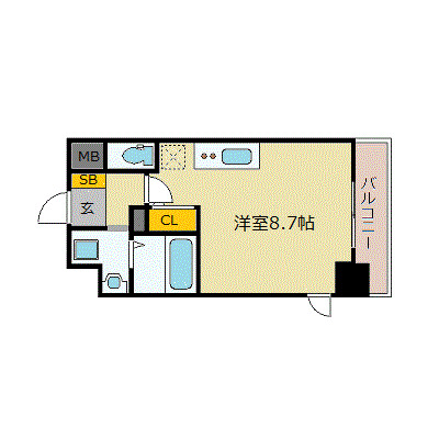 8階の間取り図