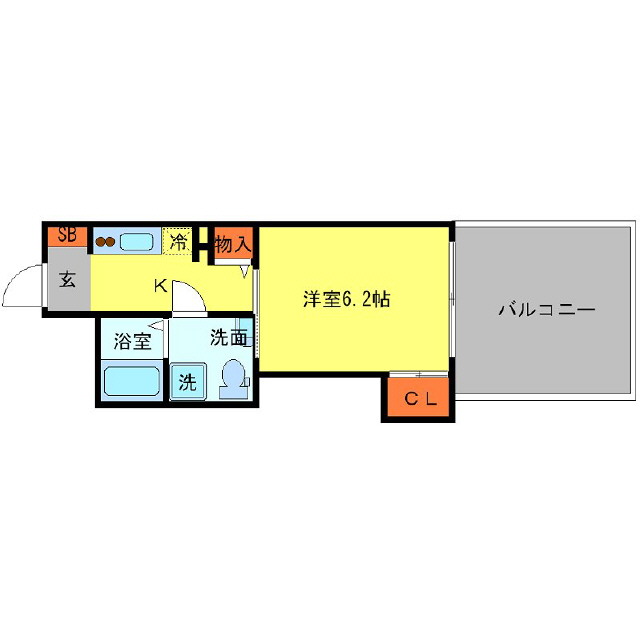 2階の間取り図