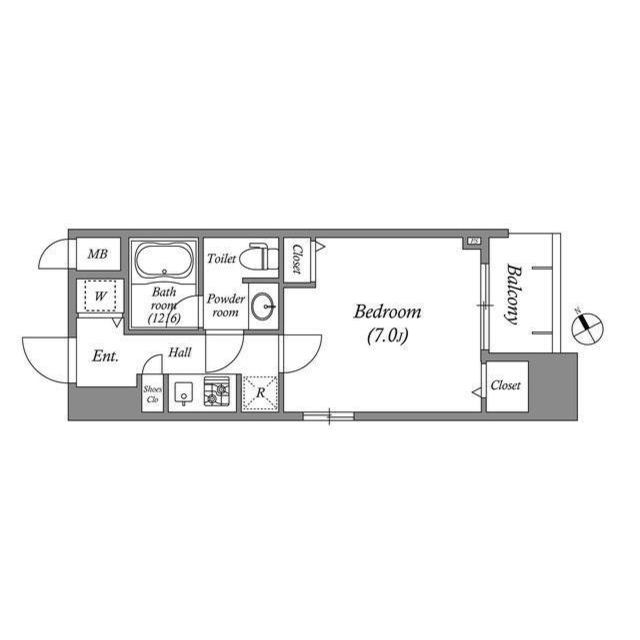 8階の間取り図