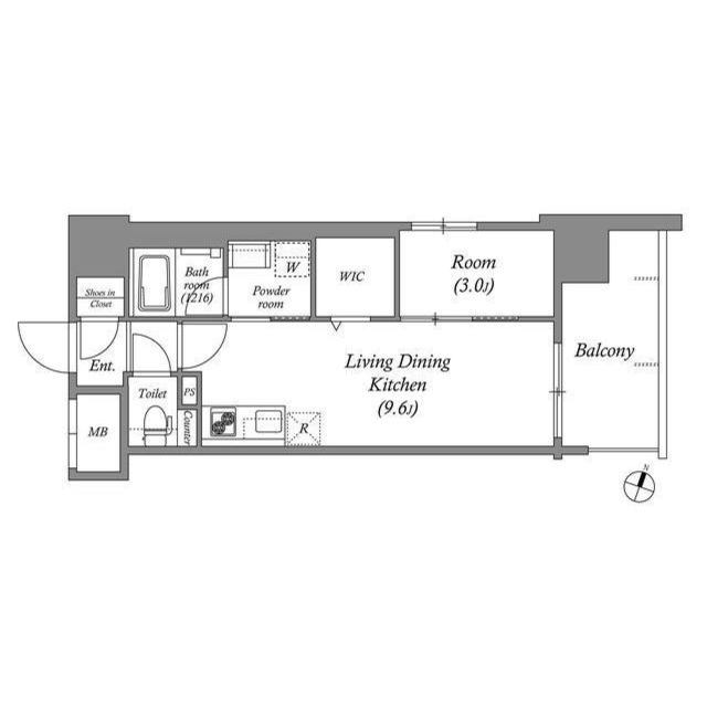 4階の間取り図