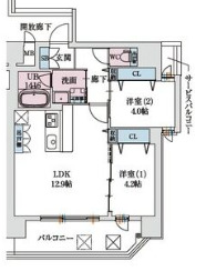 8階の間取り図