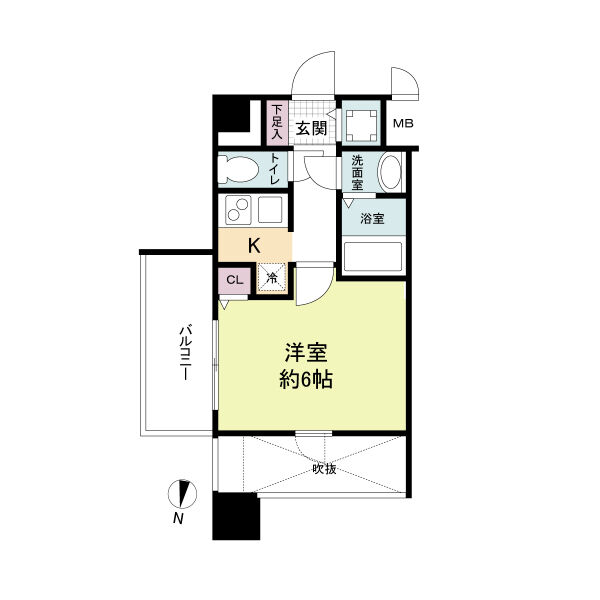 8階の間取り図