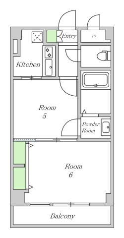 2階の間取り図