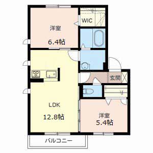2階の間取り図