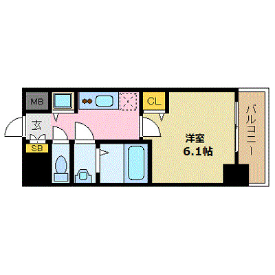 6階の間取り図