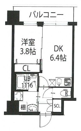 4階の間取り図