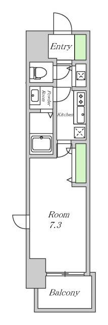 2階の間取り図