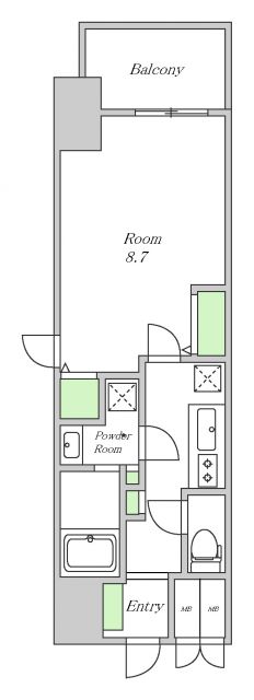 7階の間取り図