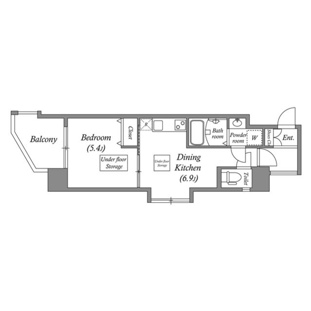 2階の間取り図