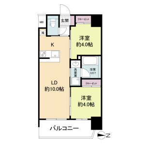 8階の間取り図