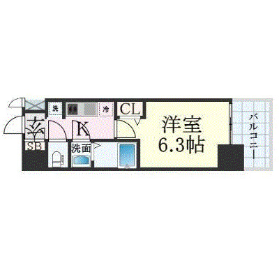 4階の間取り図