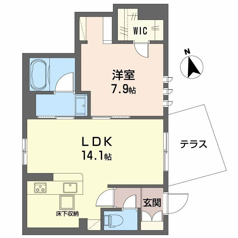 1階の間取り図