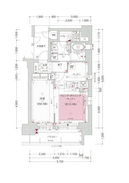 13階の間取り図