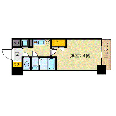 9階の間取り図