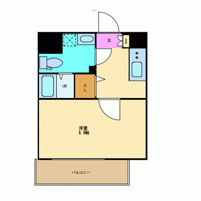 8階の間取り図