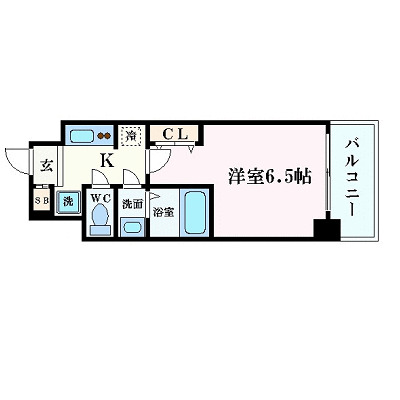 6階の間取り図