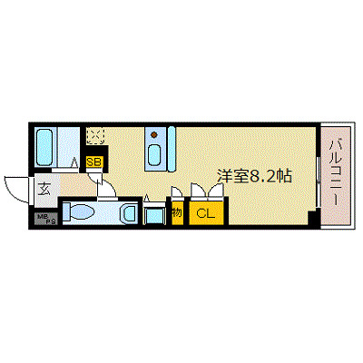 6階の間取り図