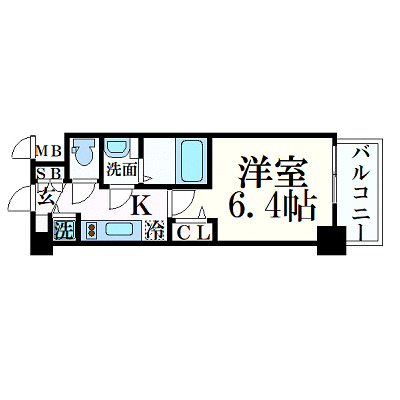 8階の間取り図