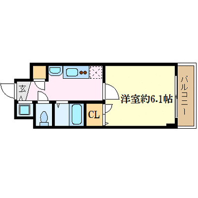 8階の間取り図