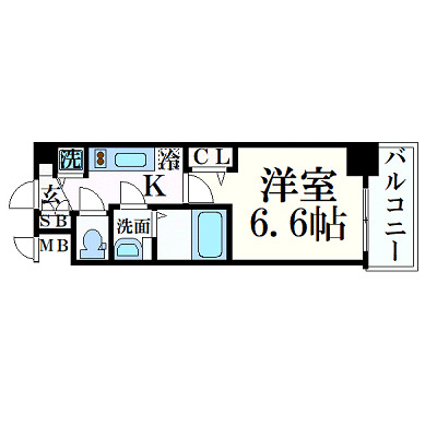 4階の間取り図