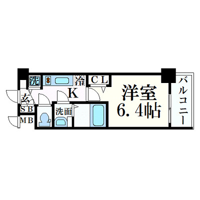 8階の間取り図