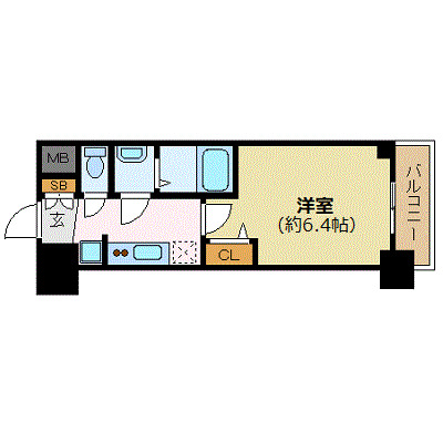 8階の間取り図