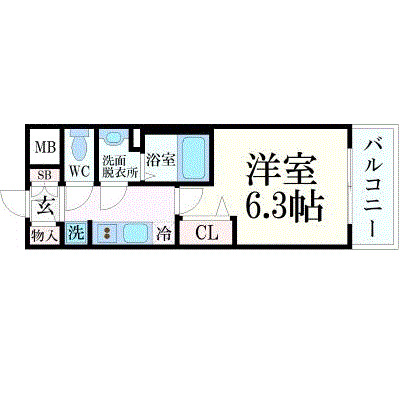 5階の間取り図