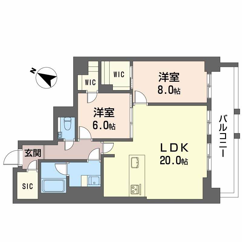 6階の間取り図