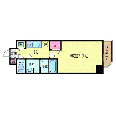 6階の間取り図