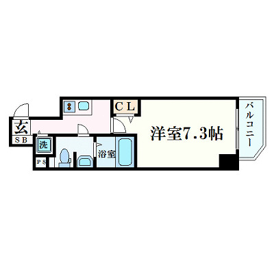 6階の間取り図