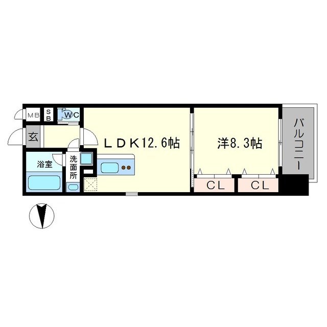 6階の間取り図