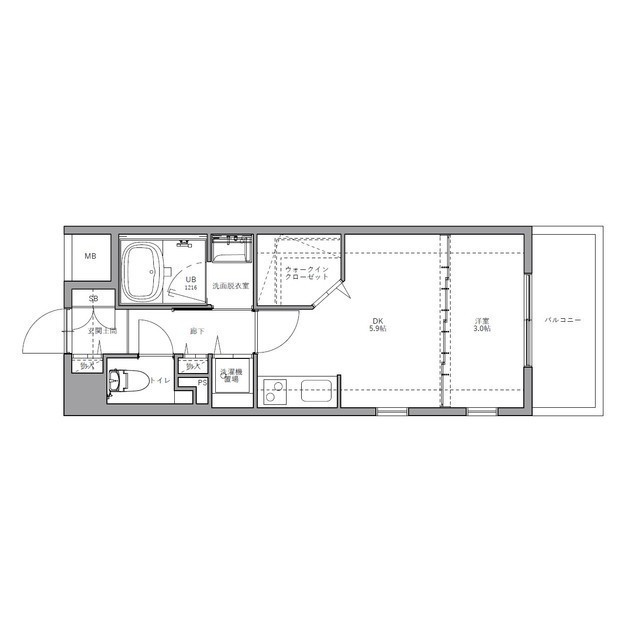 5階の間取り図