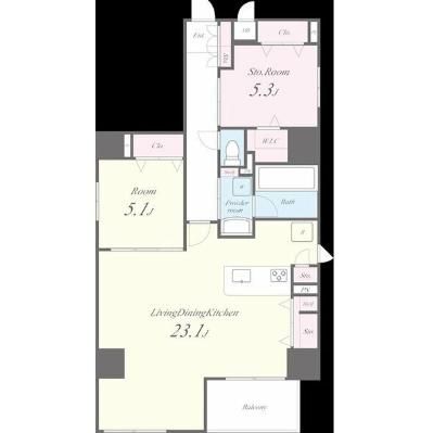 4階の間取り図