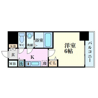 8階の間取り図