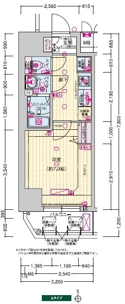 1階の間取り図