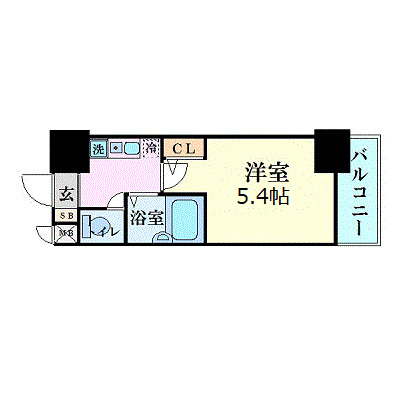6階の間取り図