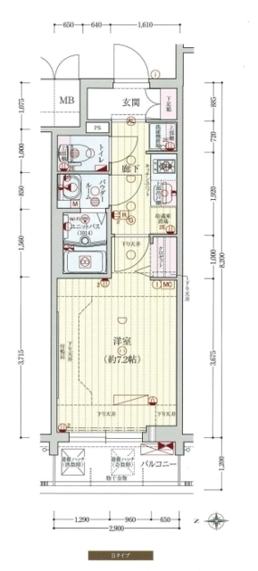 9階の間取り図