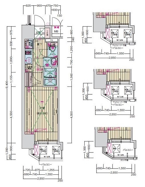 9階の間取り図