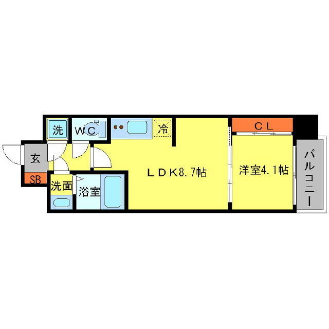 4階の間取り図