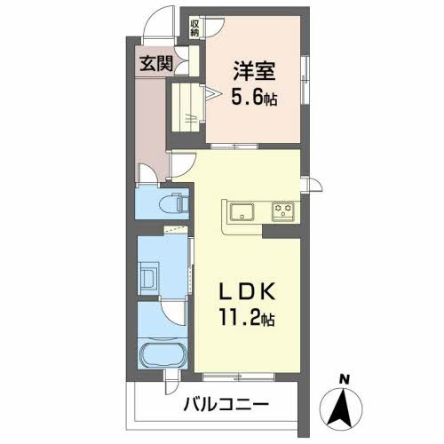 2階の間取り図