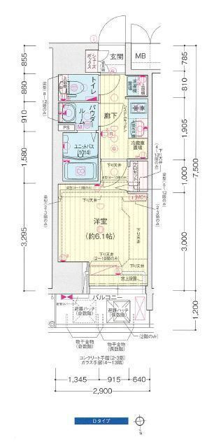 13階の間取り図