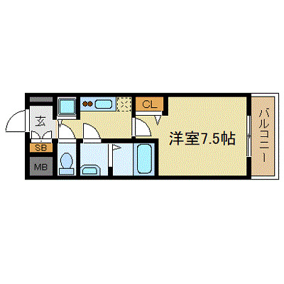 4階の間取り図