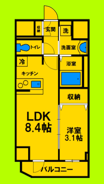 1LDKタイプ