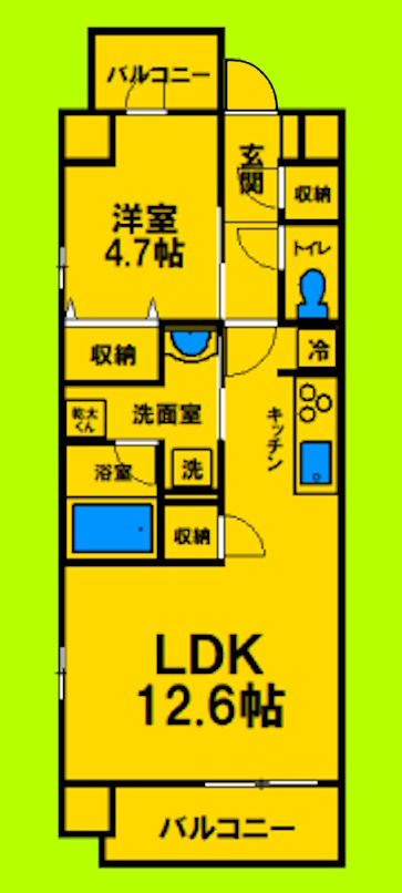 4階の間取り図