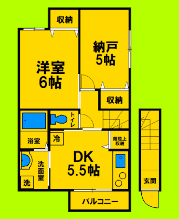 2階の間取り図