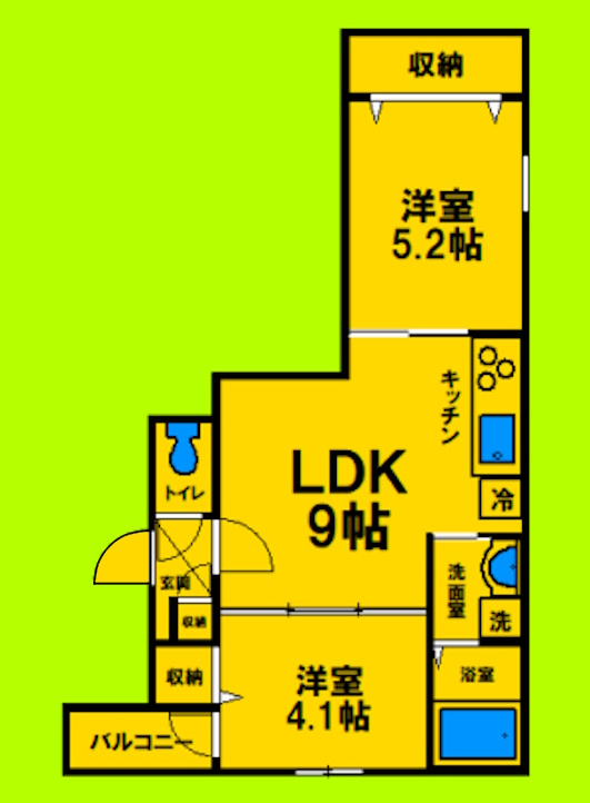 1SLDKタイプ