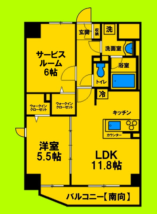 2階の間取り図