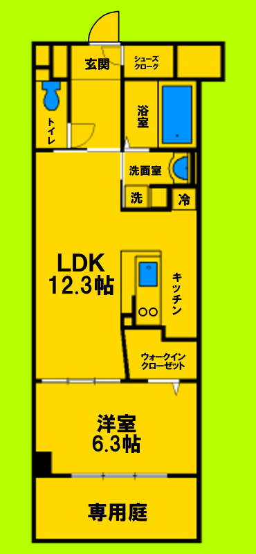 1階の間取り図